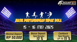 Hasil Pertandingan Sepak Bola 15 - 16 Mei 2025